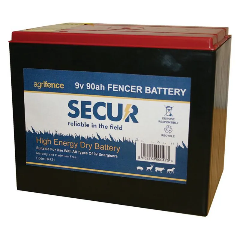 Agrifence 9v-90Ah Dry Battery H4721